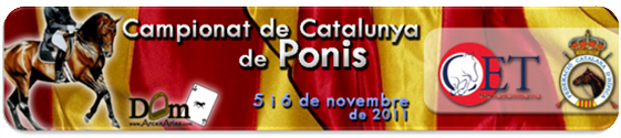 Campionat de Catalunya Doma Clàssica CAVA - 29 i 30 d'octubre de 2011