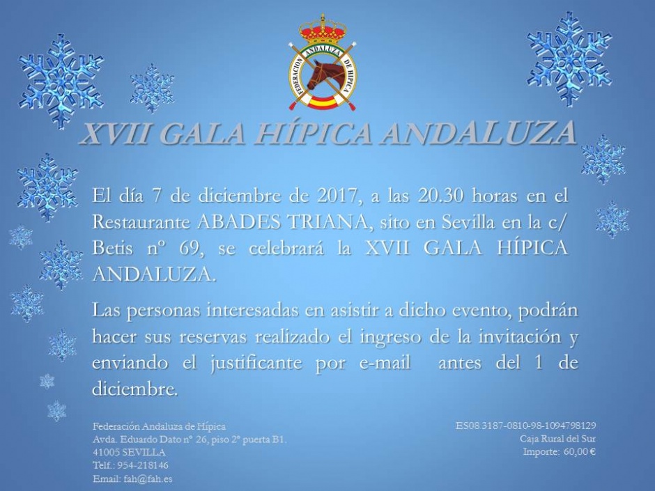XVII Gala de la Federación Andaluza de Hípica