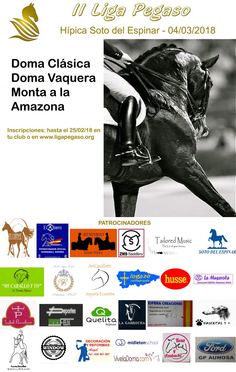 II Liga Pegaso Doma Clásica, Vaquera y Amazonas · 1º Concurso